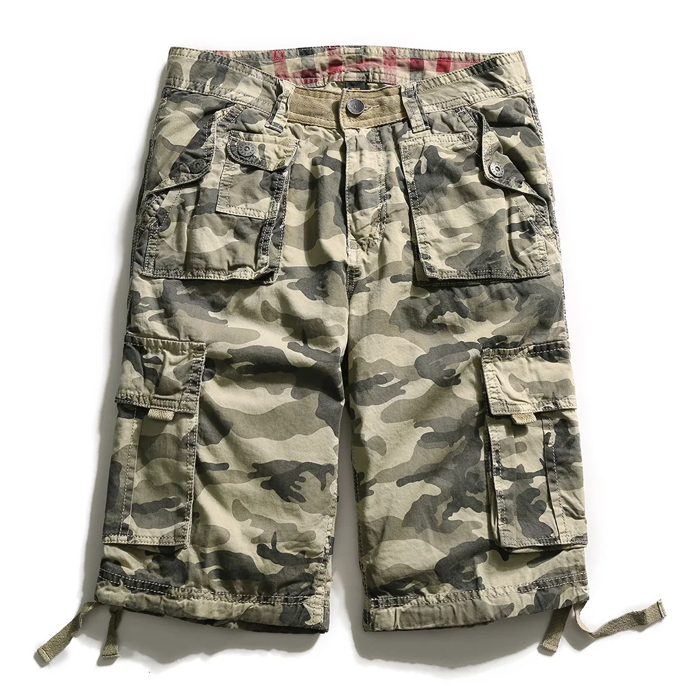 Men's Camouflage Casual Cotton Cargo Shorts
