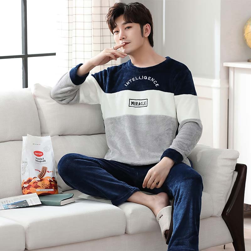 Men's Long Sleeved Warm Pajama Set - Image 3
